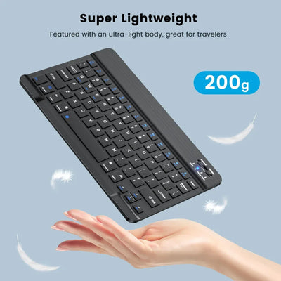Mini Bluetooth Wireless Keyboard and Mouse Set 10 Inch Rechargeable English Keypad Mice For Tablet ipad Pro 12 9 Air 4 S6 Lite