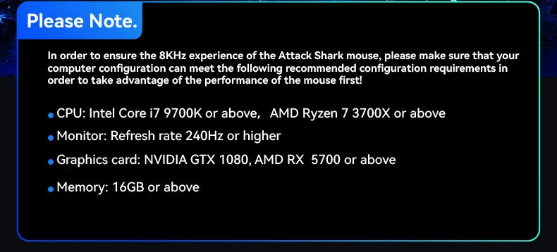 ATTACK SHARK  R2 Magnesium Alloy Wireless Mouse PAW3950 Lightweight Gaming Esports Bluetooth Three-Mode 8k Gaming Office Mouse