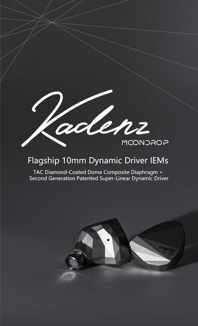 MOONDROP Kadenz Dynamic Driver lEMs In-ear Headphones Wired  Earbuds with Versatile Connectivity and High-Quality Cable