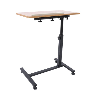 58-90cm Adjustable Height Laptop Desk Rectangle Desktop 4 Universal Wheels (All with Brakes)