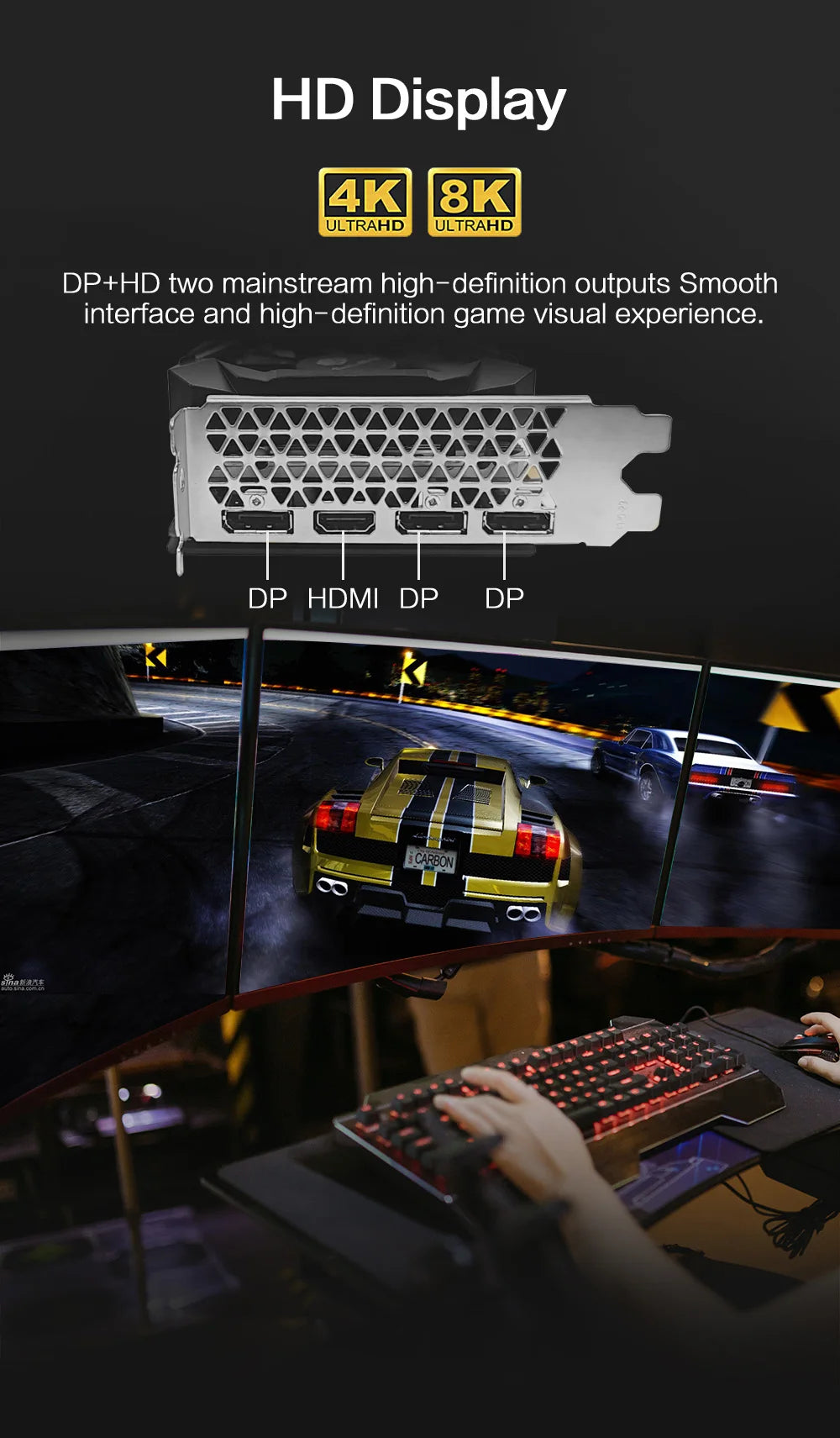 MLLSE RTX 2060 Super 8GB Graphics Card GDDR6 256 Bit PCI-E 3.0×16 8Pin NVIDIA GPU Rtx 2060super Gaming Video Card Placa De Vide