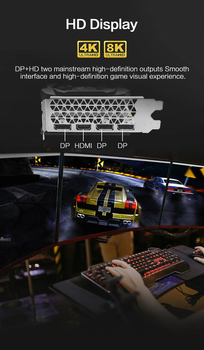 MLLSE RTX 2060 Super 8GB Graphics Card GDDR6 256 Bit PCI-E 3.0×16 8Pin NVIDIA GPU Rtx 2060super Gaming Video Card Placa De Vide
