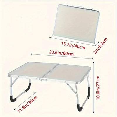 Outdoor Camping Small Table Portable Folding Laptop Computer Desk Lightweight Bed Reading Tables Foldable Gaming Study Desks
