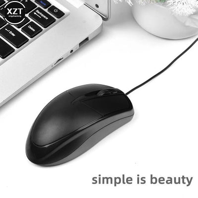 Ultra Thin USB Wired Mouse 1000 DPI Mice Mute Button For Laptop PC Wired Mouse For MacBook Air Pro Computer Peripherals