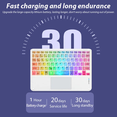 Wireless Backlight Keyboard And Mouse With Touchpad For Apple Huawei Samsung Xiaomi Rechargeable Ultra-Thin Tablet Teclado