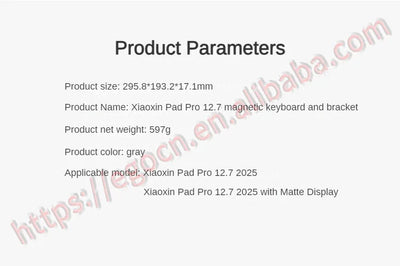 Lenovo Xiaoxin Pad Pro 12.7 2025 Magnetic Keyboard and Stand 2nd Protection Case