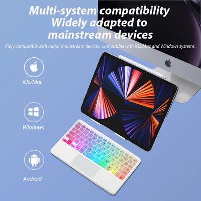 Wireless Backlight Keyboard And Mouse With Touchpad For Apple Huawei Samsung Xiaomi Rechargeable Ultra-Thin Tablet Teclado