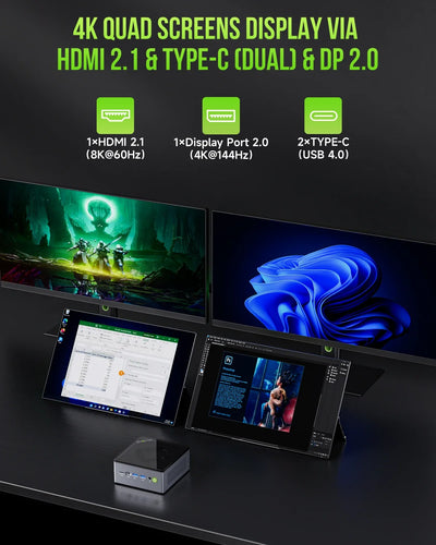 GMKtec M7 MINI PC AMD R7 Pro 6850H Wins 11 Pro