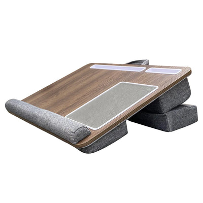 Portable Lap Laptop Desk with Pillow Cushion Home Office Lap Desk with Mouse Pad and Phone Holder Fits Up To 17.3 Inches Laptop