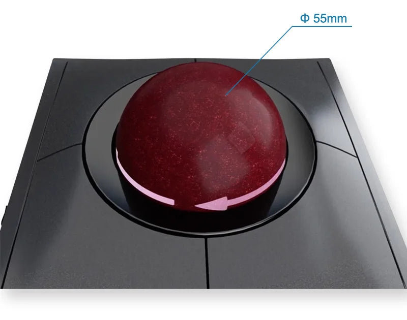 Kensington Wireless/Wired Mouse Trackball SlimBlade Pro White Ergonomic Design for Both Hand for CAD K72084