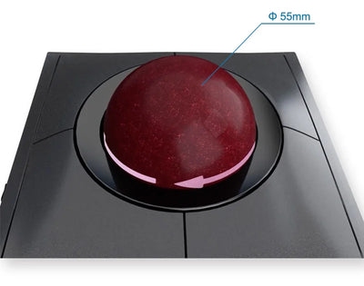 Kensington Wireless/Wired Mouse Trackball SlimBlade Pro White Ergonomic Design for Both Hand for CAD K72084