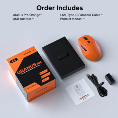 Kysona Uranus Pro Wireless Game Mouse Bluetooth 2.4g Three Mode E-Sports Lightweight Ergonomics Gaming Mouse For PC Gamer Gift