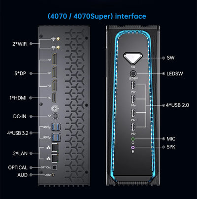 MSECORE  SL800 i9 13900KF Liquid cooled Gaming Computer