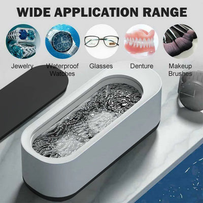 Ultrasonic Cleaning Machine 45000Hz High Frequency Vibration USB Charging Battery 360° For Glasses Watch Ring Portable Cleaner