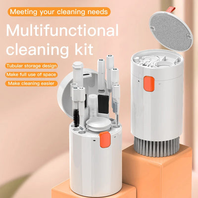 20-in-1 Cleaner Kit Computer Keyboard Brush Earphones Cleaning Pen Screen Cleaning Spray Bottle Cleaning Tools Keycap Puller Set