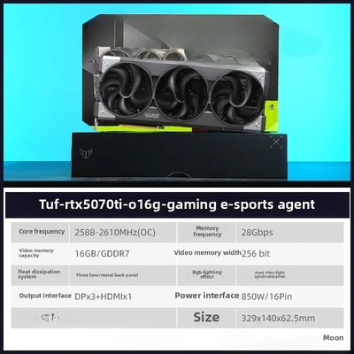 RTX5070Ti/4070Ti SUPER Raptor Sky Selection White Vulcan Game Graphics Card