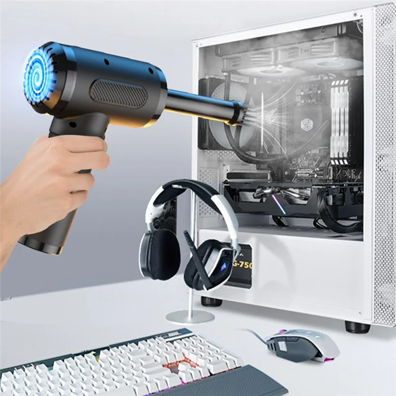 New--Portable Compressed Air Duster USB Charging Computer Household Blower Cleaner Car Powerful Cleaning Durable A