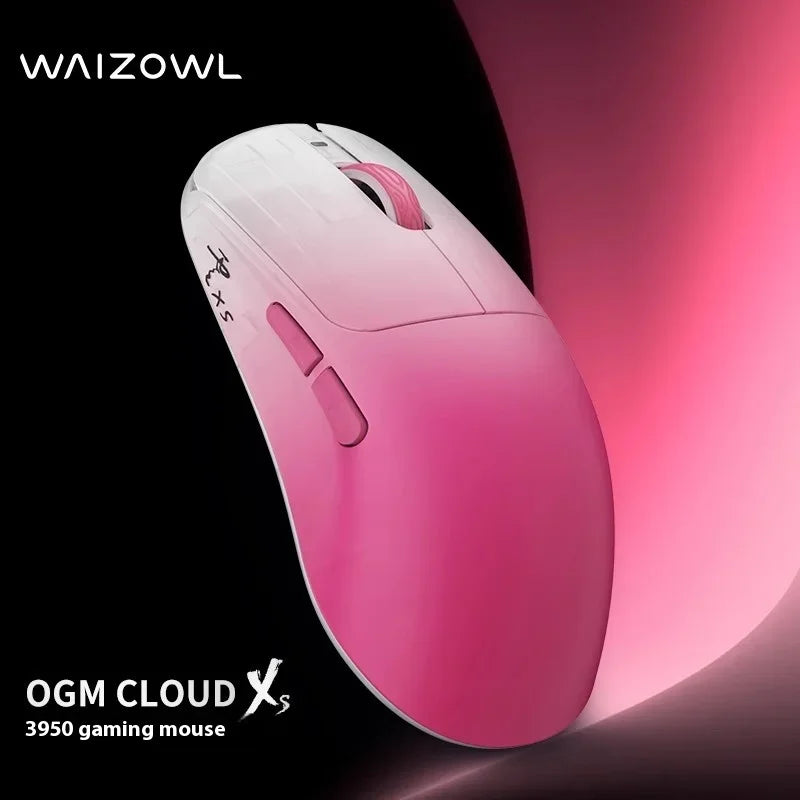 Waizowl OGM CloudXS Gaming Mouse Wireless 3mode E-sports Mice PAW3950 Lightweight Customziation Mouse Computer Accessories Gifts