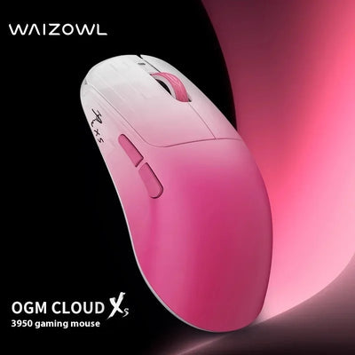 Waizowl OGM CloudXS Gaming Mouse Wireless 3mode E-sports Mice PAW3950 Lightweight Customziation Mouse Computer Accessories Gifts