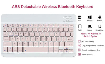 iPad 10th Gen Case with Keyboard Wireless Detachable Folio Keyboard Cover with Mouse Pencil Slot for iPad 10th Gen 10.9Inch 2022