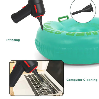 Vacuum Cleaner & Air Blower 2in1 Cordless Mini Air Duster Electric Cleaner Tool for Computer Keyboard PC Piano Pet Laptop
