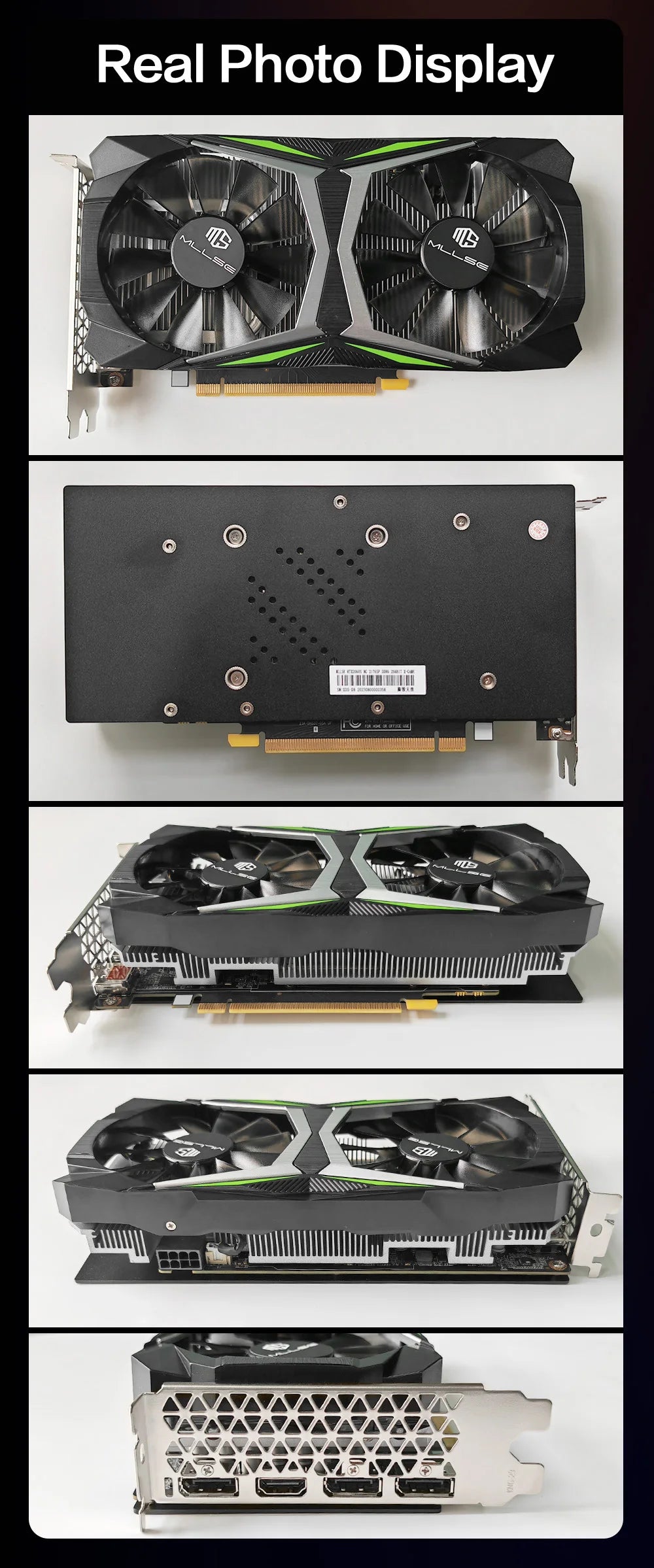 MLLSE RTX 2060 Super 8GB Graphics Card GDDR6 256 Bit PCI-E 3.0×16 8Pin NVIDIA GPU Rtx 2060super Gaming Video Card Placa De Vide