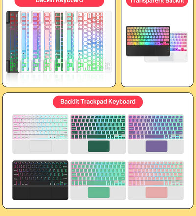 Wireless Backlight Keyboard And Mouse With Touchpad For Apple Huawei Samsung Xiaomi Rechargeable Ultra-Thin Tablet Teclado