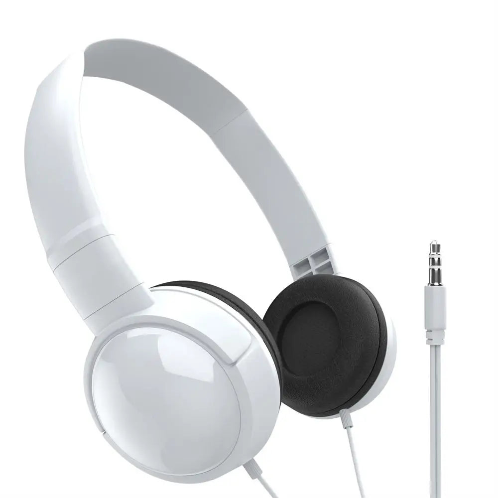 3.5mm Adjustable Headphones Kids Over Ear Stereo Headband Gaming Girl Gift for Mobile Tablet