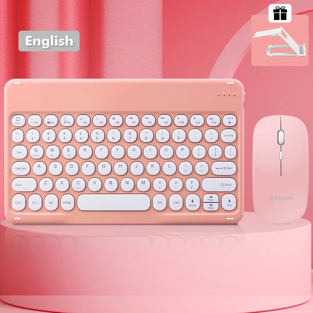 Bluetooth Keyboard Wireless Keyboard and Mouse Teclado for iPad 10th 2022 Xiaomi Samsung Huawei Tablet Android IOS Windows