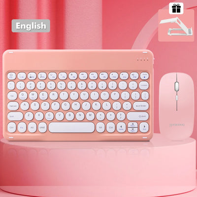 Bluetooth Keyboard Wireless Keyboard and Mouse Teclado for iPad 10th 2022 Xiaomi Samsung Huawei Tablet Android IOS Windows