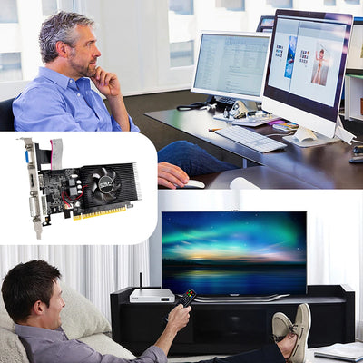 GT730 4GB DDR3 128Bit/64Bit Gaming Video Card with HDMI VGA DVI Port PCI-E2.0 16X PC Graphics Card GT610 1/2GB GPU Display Cards