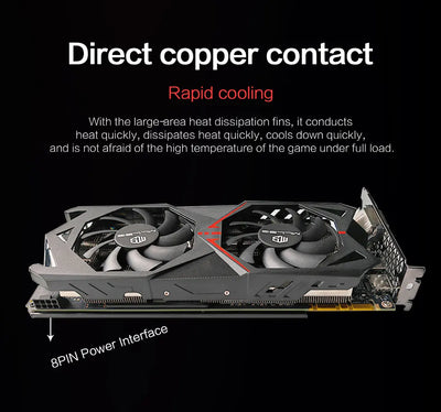 MLLSE Geforce GTX 1070 8GB Graphics Card GDDR5 256Bit PCI-E 3.0×16 8Pin Radeon GPU GTX 1070 Gaming Video Card Placa De Video