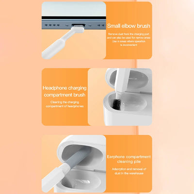 20-in-1 Cleaner Kit Computer Keyboard Brush Earphones Cleaning Pen Screen Cleaning Spray Bottle Cleaning Tools Keycap Puller Set