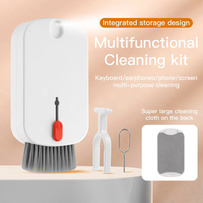 5 in 1 Laptop Screen Keyboard Cleaner Kit Multi-Function with 18ml Cleaners Mist for Computer Macbook Phone iPhone