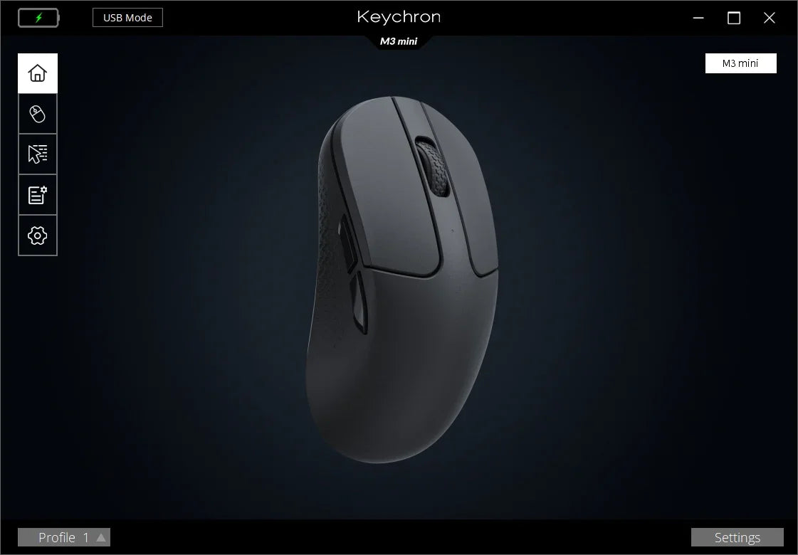 Keychron M3 Mini 2.4GHz & Bluetooth Wireless Optical Mouse USB Type-C Wired Mice