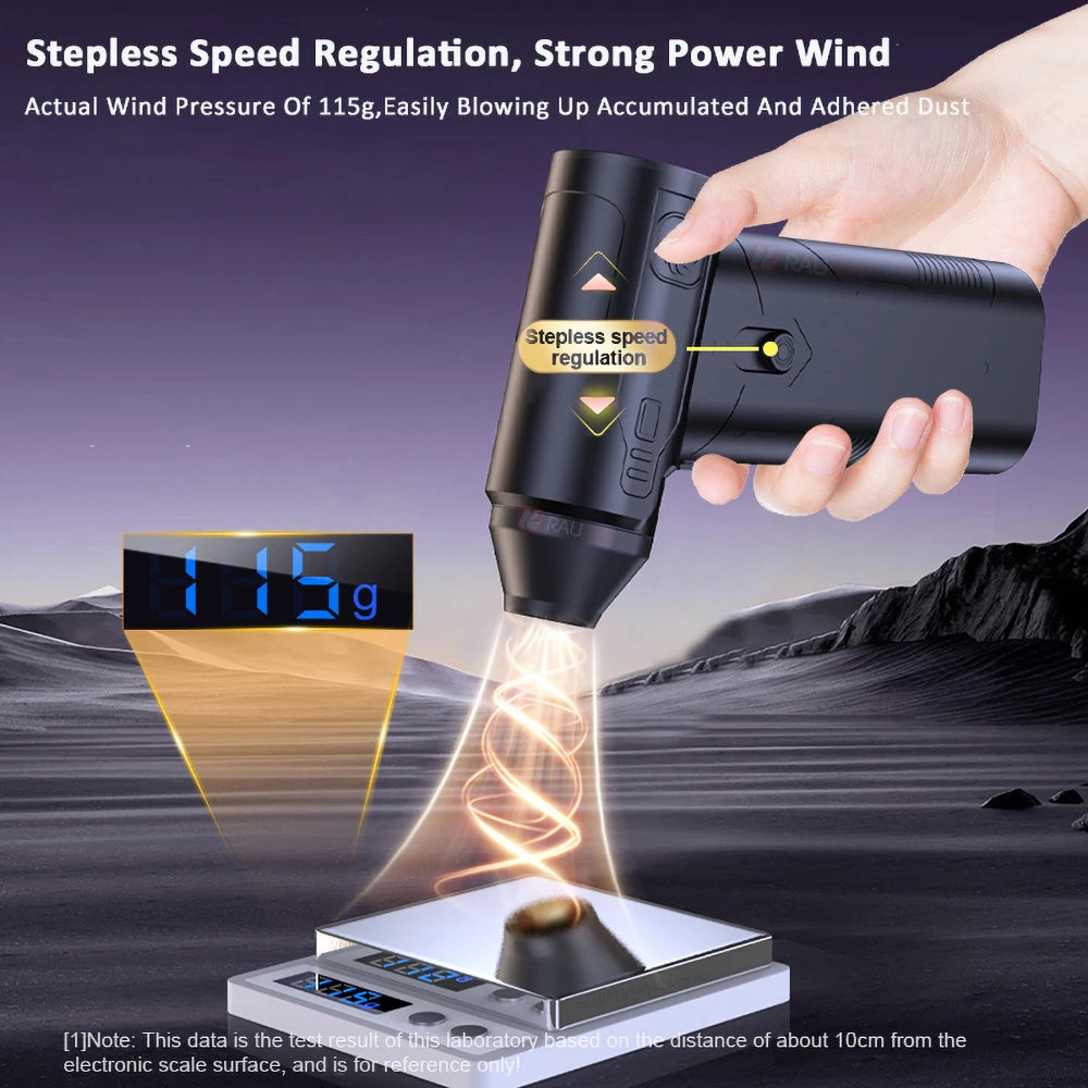 Powerful Air Duster Blower For Computer Keyboard Electric Cleaner PC Laptop Macbook Dust Cleaning Cordless Portable Air Blower