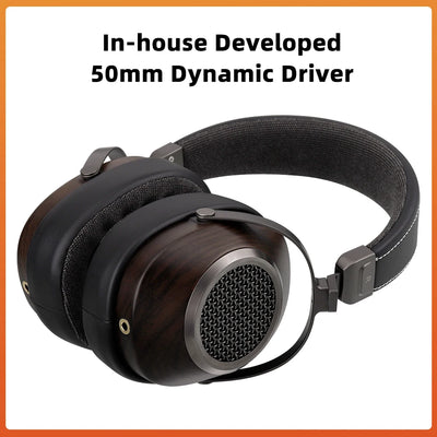 SIVGA ANSER High-Fidelity Audio Open-back Wooden Headphone 50mm Dynamic Driver Over-ear Wired Headset
