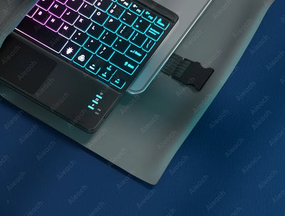 Rechargeable Backlit Tablet Android Keyboard,Wireless Bluetooth Keyboard with Touchpad for Xiaomi Pad 5 6 Pro iPad 9th 10th Gen