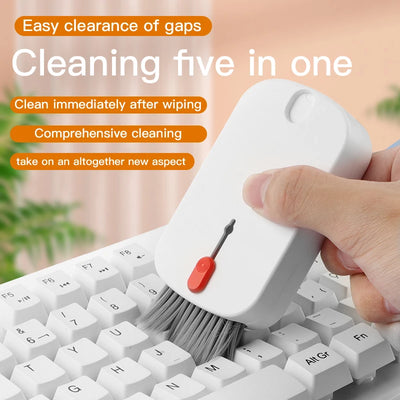 5 in 1 Laptop Screen Keyboard Cleaner Kit Multi-Function with 18ml Cleaners Mist for Computer Macbook Phone iPhone