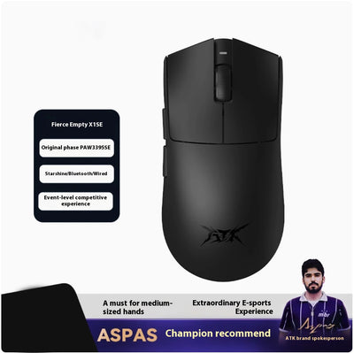 ATK Blazing Sky X1 Pro Max Ultra ULTIMATE Mouse Three Mode Bluetooth Wireless Mouse Paw3950 8K Lightweight FPS E-sports Pc Gamer