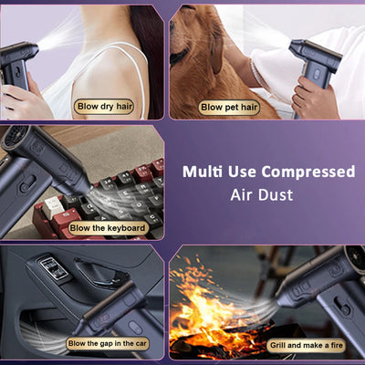 Powerful Air Duster Blower For Computer Keyboard Electric Cleaner PC Laptop Macbook Dust Cleaning Cordless Portable Air Blower