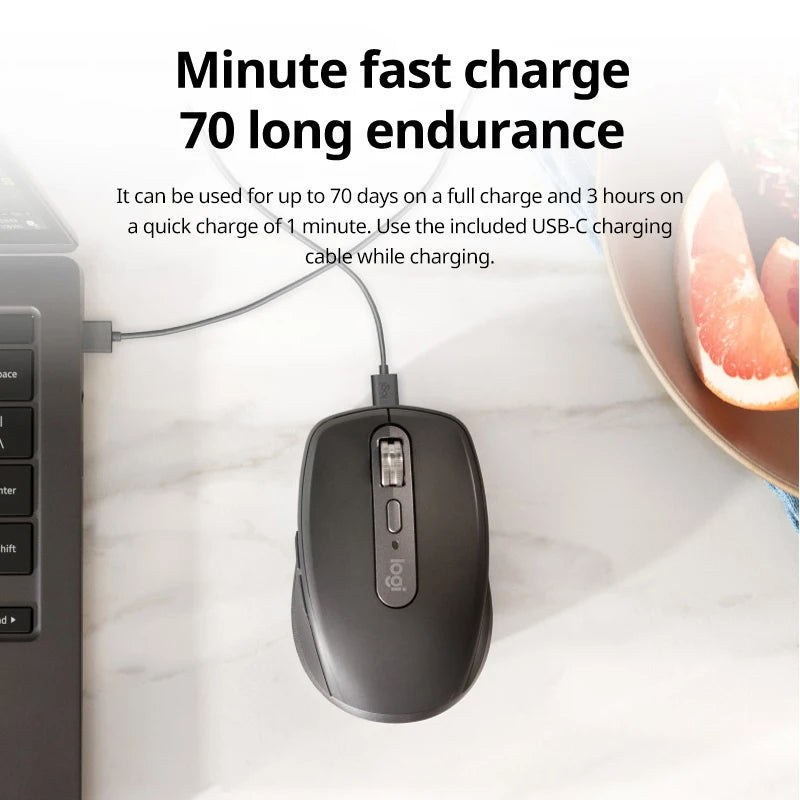 Logitech Master Series MX Anywhere 3S Bluetooth Wireless Silent Mouse Soft sound Office Female Tablet