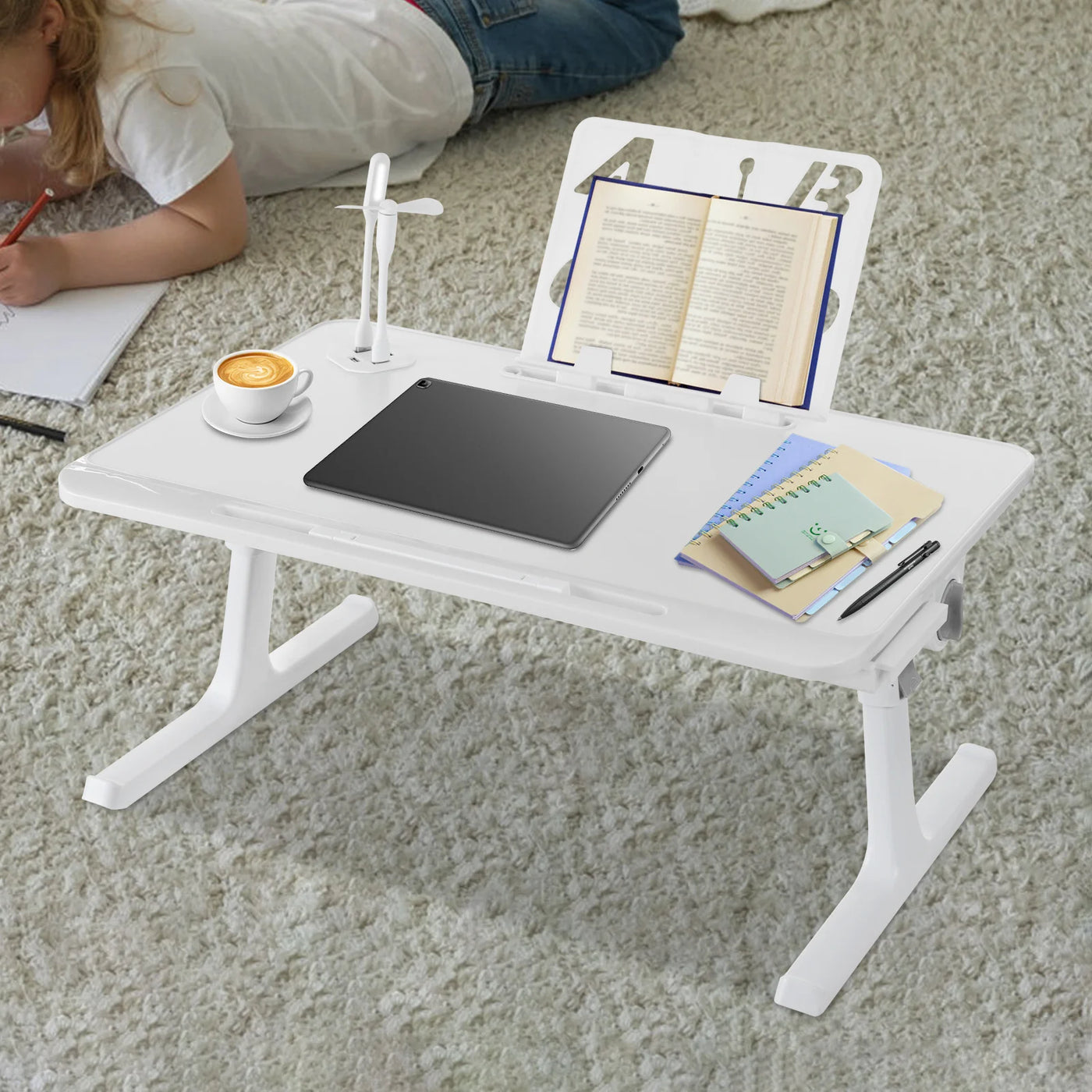 Bed Laptop Table, Multi-purpose Lapdesk, Folable Bed Laptop Table
