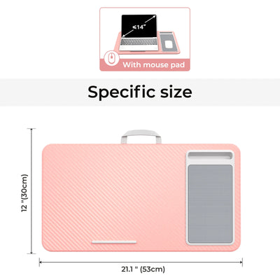 Home Office Pro Lap Desk with Mouse Pad and Phone Holder 21.1x12inch PORTABLE LIGHTWEIGHT