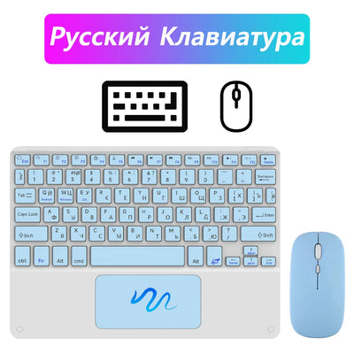 Wireless Keyboard with Touchpad for Android iOS Windows Bluetooth Keyboard and Mouse For Samsung Apple Lenovo Phone Tablet