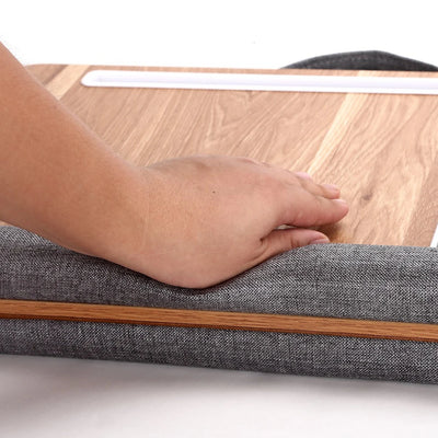 Portable Lap Laptop Desk with Pillow Cushion Home Office Lap Desk with Mouse Pad and Phone Holder Fits Up To 17.3 Inches Laptop