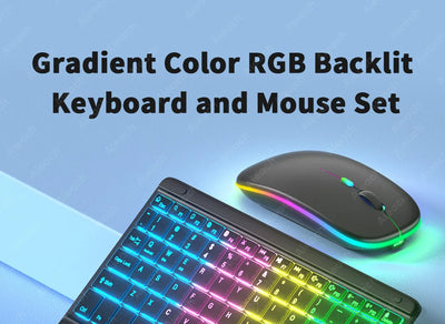 Rechargeable Backlit Tablet Android Keyboard,Wireless Bluetooth Keyboard with Touchpad for Xiaomi Pad 5 6 Pro iPad 9th 10th Gen