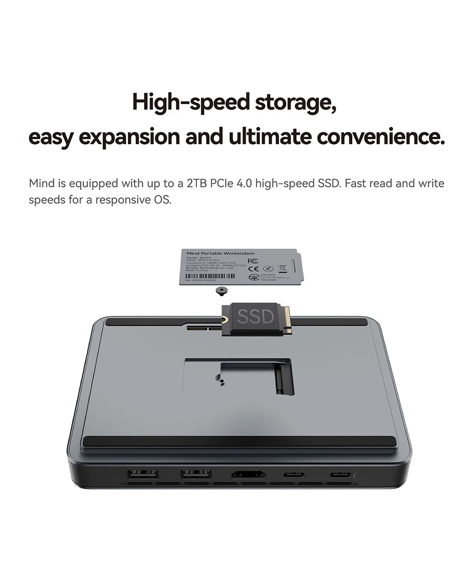 Khadas Mind 2 Mini PC Intel® Core™ Ultra 7 155H Processor