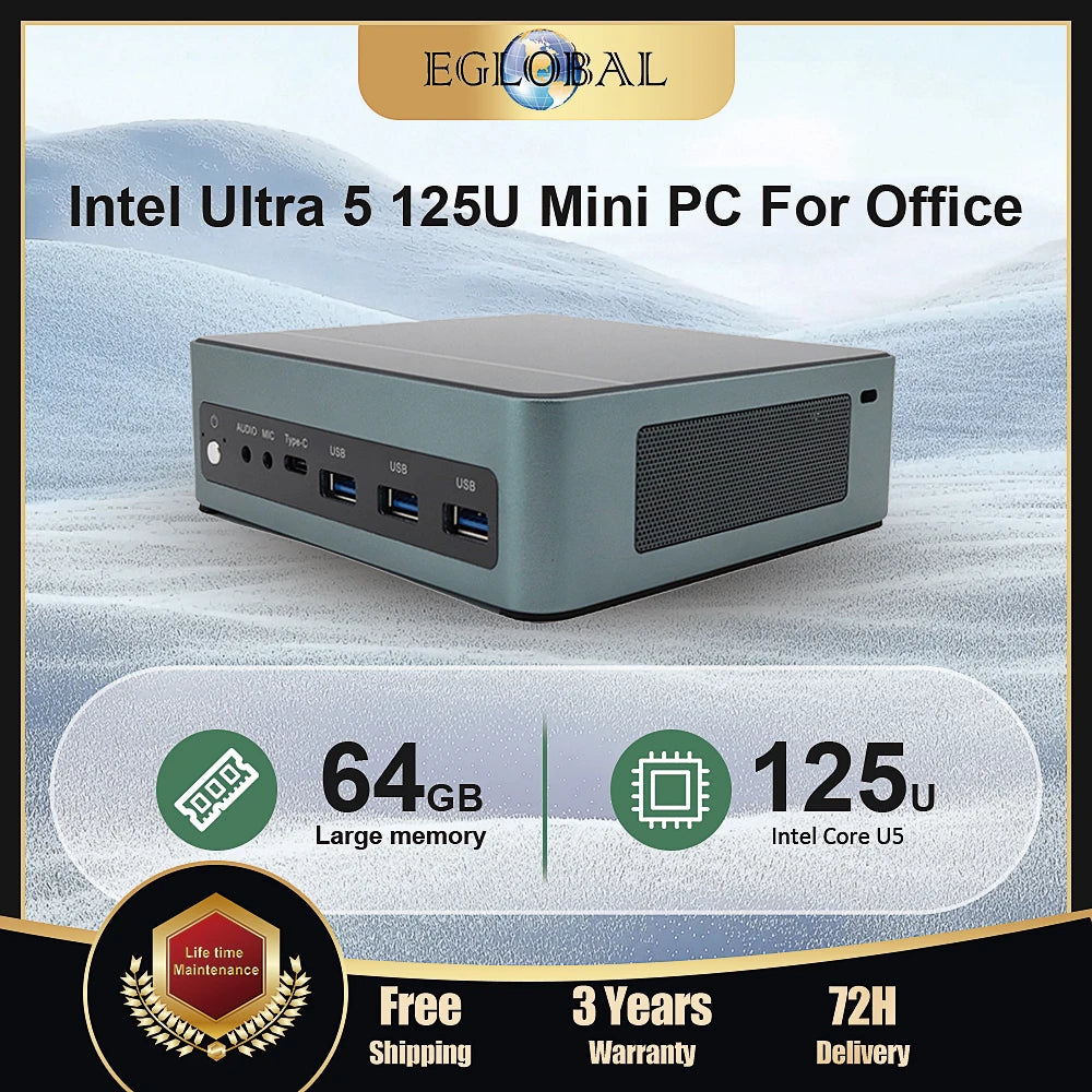 Eglobal Intel Mini PC Gamer Ultra5