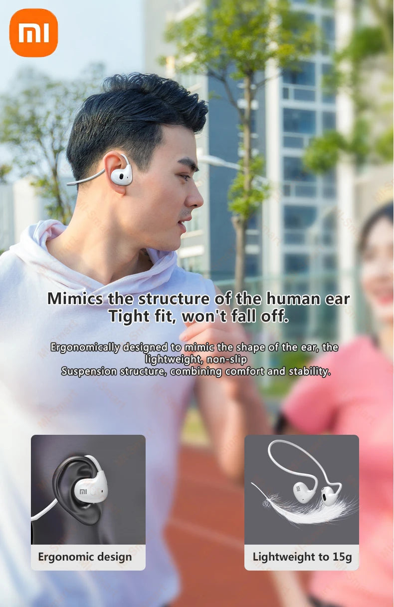 Xiaomi Bluetooth 5.3 Earphones Wireless Bone Conduction Waterproof Earphones Stereo Over-ear Sports Earphones with Microphone